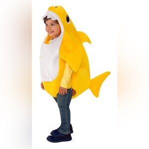 Like new TODDLER size baby shark yellow Halloween costume. Nickelodeon pink fong